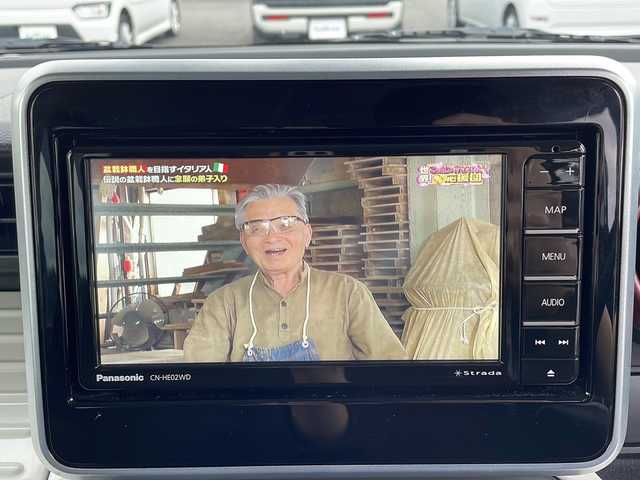 マツダ フレアワゴン ハイブリッド XS 岩手県 2018(平30)年 1.6万km ピュアホワイトP 4WD/社外オーディオ(CD/USB/AUX/ラジオ)/衝突被害軽減ブレーキ/車線逸脱警報機能/コーナーセンサー/横滑り防止機能/アイドリングストップ/両側パワースライドドア/前方ドライブレコーダー/プッシュスタート/スマートキー(×2)/純正フロアマット/社外14inアルミホイール/電動格納ミラー/ドアバイザー/保証書