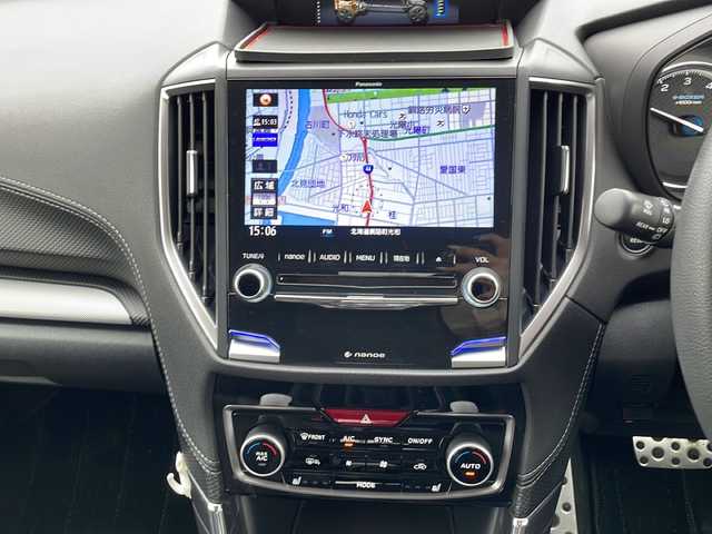 スバル フォレスター ハイブリッド アドバンス 道東・釧路十勝 2019(令1)年 7.3万km ダークブルーパール 4WD/純正ナビ CN-LR840D/　(CD/DVD/BT)/フルセグTV/バックカメラ/サンルーフ/メモリシート/前席パワーシート /前席シートヒーター/プリクラッシュブレーキ/レーンキープアシスト/レーダークルーズコントロール/BSM/ハーフレザーシート/パワーバックドア/バック・サイドカメラ/ステアリングヒーター/ETC/パドルシフト/電動パーキングブレーキ/オートホールド/リアフォグ/X-MODE/純正18インチアルミホイール