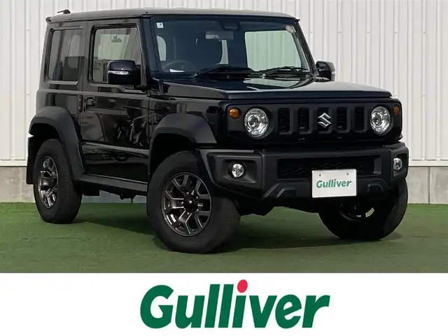 スズキ ジムニー シエラ JC 香川県 2025(令7)年 0.2万km ブルーイッシュブラックパール3 登録時走行距離：1505km/パナソニックナビ/　CD DVD BT フルセグTV/バックカメラ/クルーズコントロール/ダウンヒルアシストコントロール/衝突被害軽減装置/レーンキープアシスト/クリアランスソナー/LEDヘッドライト/オートライト/フォグランプ/ヘッドライトウォッシャー/横滑り防止装置/アイドリングストップ/シートヒーター/ビルトインETC/ドライブレコーダー/革巻きステアリング/ステアリングスイッチ/プッシュスタート/スマートキー