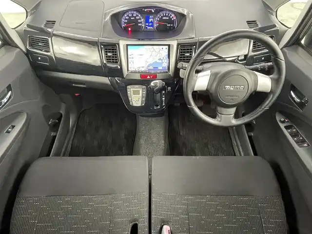ダイハツ ムーヴ カスタム RS 福島県 2012(平24)年 7.1万km ブラックマイカメタリック ALPINE製8インチナビ/・型番：VIE-X088V/・フルセグTV/BT/CD/DVD/革巻きステアリング/プッシュスタート/・スマートキー/LEDヘッドライト/・オートライト/・フォグライト/ベンチシート/純正フロアマット/ドアバイザー/取扱説明書/保証書
