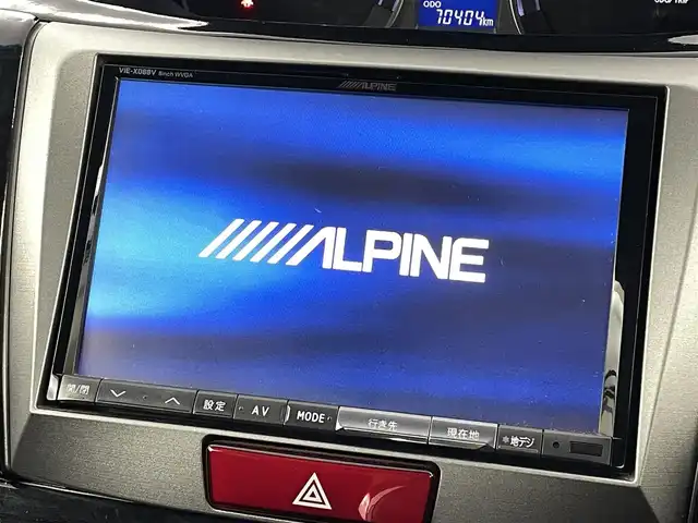 ダイハツ ムーヴ カスタム RS 福島県 2012(平24)年 7.1万km ブラックマイカメタリック ALPINE製8インチナビ/・型番：VIE-X088V/・フルセグTV/BT/CD/DVD/革巻きステアリング/プッシュスタート/・スマートキー/LEDヘッドライト/・オートライト/・フォグライト/ベンチシート/純正フロアマット/ドアバイザー/取扱説明書/保証書