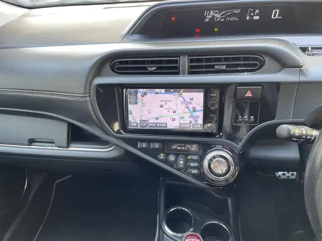 トヨタ アクア G G’s 福岡県 2015(平27)年 17.2万km ブラックマイカ 純正ナビ/（AM/FM/CD/DVD/SD/Bluetooth/ワンセグTV）/クルーズコントロール/横滑り防止/ビルドインETC/純正フロアマット/純正アルミホイール/ドライブレコーダー前/オートライト/フォグランプ/電格ミラー/ECOモード/EVモード/保証書/取扱説明書/スペアキー×１/プッシュスタート