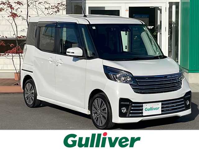 日産 デイズ ルークス ライダーGターボ 青森県 2018(平30)年 9.6万km ホワイトパール 4WD・ターボ/SDナビ・フルセグTV/CD・DVD・Bluetooth・SD/アラウンドビューモニター/両側パワースライドドア/エマージェンシーブレーキ/クルーズコントロール/ハイビームアシスト/前方ドライブレコーダー/運転席シートヒーター/ETC/シートバックテーブル/リアシーリングファン/後席サンシェード/LEDヘッドライト/フォグランプ/純正専用15インチアルミ