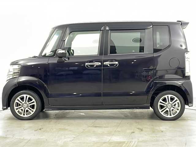 ホンダ Ｎ ＢＯＸ ＋ カスタム G Aパッケージ 道央・札幌 2014(平26)年 5.1万km プレミアムゴールドパープルパール ・4WD/・純正ナビ（CD＆DVD＆TV＆BT）/・バックカメラ/・片側パワースライドドア/・ドアミラーヒーター/・ETC/・社外エンジンスターター/・社外レーダー/・HIDヘッドライト/・オートライト/・純正AW14インチ/・スマートキー/・スペアキー