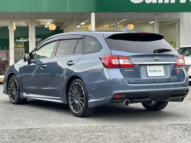 スバル レヴォーグ 1．6STIスポーツアイサイト 千葉県 2018(平30)年 8万km ストームグレーメタリック 専用コンビレザースポーツシート/STiマフラー/純正ダイアトーン8インチナビ/・CD/DVD/MSV/Bluetooth/フルセグTV/フロント/サイド/バックカメラ/アイサイト/・プリクラッシュセーフティー/・レーンキープアシスト/・アダプティブクルーズコントロール/アイサイトセイフティプラス/・ブラインドスポットモニター/・ハイビームアシスト/・スマートリヤビューモニター/前席パワーシート/前席シートヒーター/スマートキー/コーナーセンサー/純正18インチアルミホイール/純正LEDヘッドライト/フォグランプ/パドルシフト/ETC/ドアバイザー/サイド＆カーテンエアバッグ/ニーエアバッグ