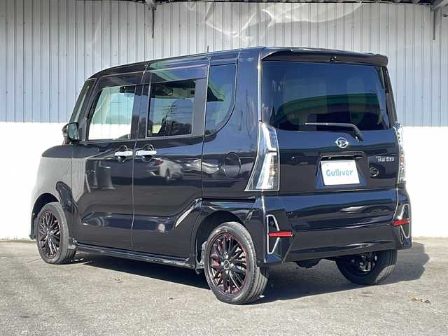 ダイハツ タント カスタム RS 長野県 2021(令3)年 4.5万km ブラックマイカメタリック ４ＷＤ・ターボ/ワンオーナー/純正メモリナビフルセグＴＶ/バックカメラ/ＥＴＣ/両側パワースライドドア/ドライブレコーダー/社外15インチアルミ/純正15インチアルミ冬タイヤ積込/レーダークルーズコントロール/プッシュスタート/前後コーナーセンサー/保証書・取説/スペアキー
