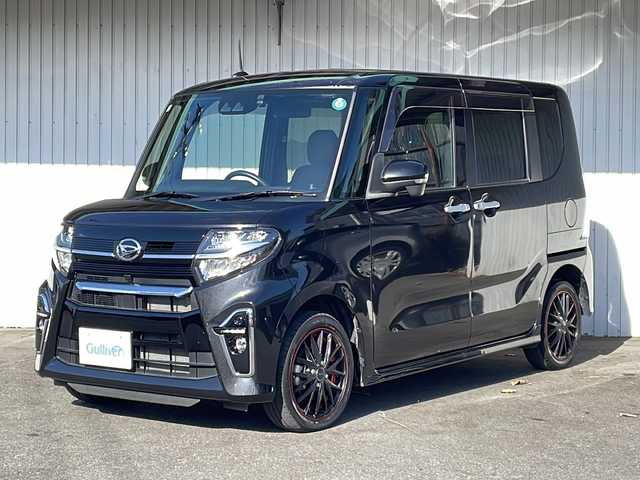 ダイハツ タント カスタム RS 長野県 2021(令3)年 4.5万km ブラックマイカメタリック ４ＷＤ・ターボ/ワンオーナー/純正メモリナビフルセグＴＶ/バックカメラ/ＥＴＣ/両側パワースライドドア/ドライブレコーダー/社外15インチアルミ/純正15インチアルミ冬タイヤ積込/レーダークルーズコントロール/プッシュスタート/前後コーナーセンサー/保証書・取説/スペアキー