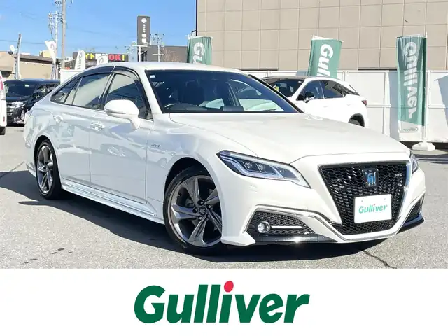 トヨタ クラウン ハイブリッド RS アドバンス 長野県 2018(平30)年 2.8万km ホワイトパールクリスタルシャイン フルセグテレビ/AM/FM/Bluetooth/AUX/USB/バックカメラ/ドアバイザー/ハンドルヒーター/クルーズコントロール/プッシュスタート/バックドアイージークローザー/LEDヘッドライト/ワンオーナー/スペアキー/カードキー/純正18インチAW/パワーウィンドウ/レーンキープアシスト/オートハイビーム/コーナーセンサー/シートヒーター/パワーシート