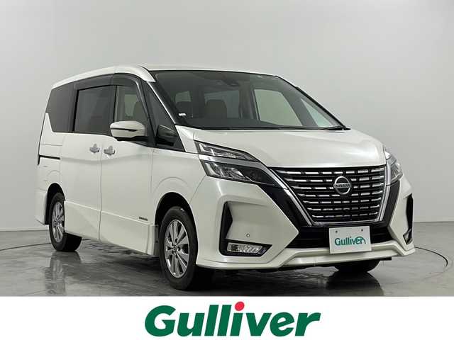 日産 セレナ ハイウェイスター V 道央・札幌 2019(令1)年 9.7万km ブリリアントホワイトパール ・4WD/・エマージェンシーブレーキ/・ハイブリッド/・プロパイロット/・日産純正ナビ/・CD/DVD/ブルーレイ/SD/・Bluetooth/フルセグTV/・アラウンドビューモニター/・両側パワースライドドア/・ドライブレコーダー/・ビルトインETC/・D＋N席　シートヒーター/・ステアリングヒーター/・LEDヘッドライト/・アイドリングストップ/・前後コーナーセンサー/・横滑り防止装置/・オートマチックハイビーム