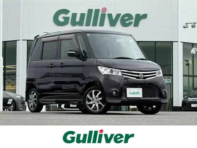日産 ルークス ハイウェイスター 佐賀県 2012(平24)年 6.2万km ミステリアスバイオレットパール 社外ナビ(AM/FM/CD/DVD)/左側パワースライドドア/プッシュスタート/スマートキー/純正フロアマット/純正14インチアルミホイール/純正HIDヘッドライト/フォグランプ/電動格納ミラー