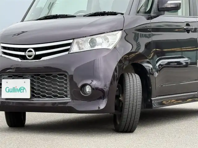 日産 ルークス ハイウェイスター 佐賀県 2012(平24)年 6.2万km ミステリアスバイオレットパール 社外ナビ(AM/FM/CD/DVD)/左側パワースライドドア/プッシュスタート/スマートキー/純正フロアマット/純正14インチアルミホイール/純正HIDヘッドライト/フォグランプ/電動格納ミラー