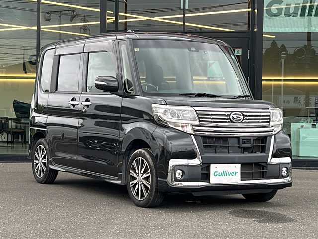 ダイハツ タント カスタム X トップED SAⅡ 鹿児島県 2016(平28)年 5.7万km ブラックマイカメタリック 純正ナビ/Bluetooth/DVD/CD/SDナビ（NSZP-W66DF）/フルセグ/片側パワースライドドア/パワーウィンドウ/ETC/電動格納ミラー/バックカメラ/ドライブレコーダー/AUX/純正アルミホイール14インチ/オートライト/オートハイビーム