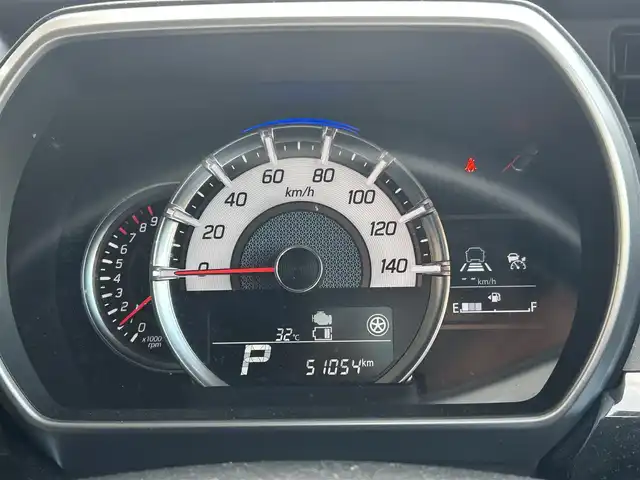 スズキ スペーシア カスタム HYBRID XS 千葉県 2021(令3)年 5.1万km ブルーイッシュブラックパール3 ワンオーナー/社外ナビ/【CD/DVD/BT/フルセグTV】/バックカメラ/クルーズコントロール(追従走行有り)/衝突被害軽減ブレーキ/車線逸脱警報/横滑り防止/両側パワースライドドア/ハーフレザーシート/運転席シートヒーター/コーナー、バックセンサー/ETC/ドライブレコーダー/オートライト/純正LEDライト/フォグランプ/スマートキー/プッシュスタート/アイドリングストップ/純正アルミホイール 15インチ/ドアバイザー/純正フロアマット/スペアキー×1【スマートキー】/新車時整備手帳（保証書）/取扱説明書/記録簿有