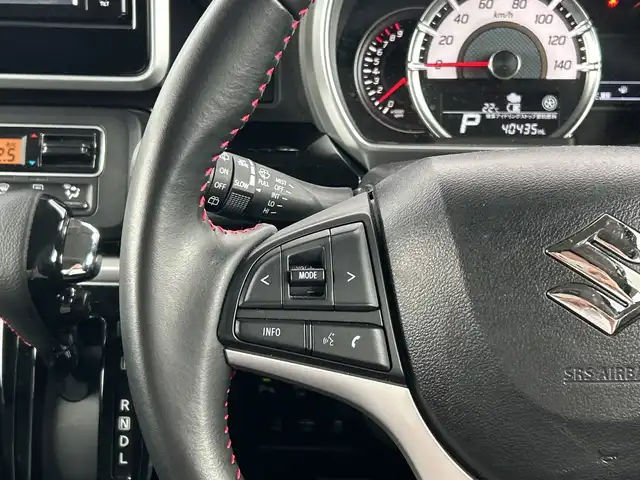 スズキ スペーシア カスタム HYBRID XS 千葉県 2021(令3)年 5.1万km ブルーイッシュブラックパール3 1オーナー ナビCN-RE07WD バックカメラ 両側電動スライドドア ETC ドラレコ クルコン シートヒーター １５インチAW　衝突被害軽減ブレーキ レンアシスト LEDライト バックセンサー/ワンオーナー/社外ナビ/【CD/DVD/BT/フルセグTV】/バックカメラ/クルーズコントロール(追従走行有り)/衝突被害軽減ブレーキ/車線逸脱警報/横滑り防止/両側パワースライドドア/ハーフレザーシート/運転席シートヒーター/コーナー、バックセンサー/ETC/ドライブレコーダー/オートライト/純正LEDライト/フォグランプ/スマートキー/プッシュスタート/アイドリングストップ/純正アルミホイール 15インチ/ドアバイザー/純正フロアマット/スペアキー×1【スマートキー】/新車時整備手帳（保証書）/取扱説明書/記録簿有