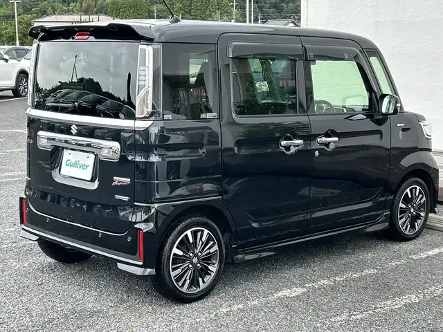 スズキ スペーシア カスタム HYBRID XS 千葉県 2021(令3)年 5.1万km ブルーイッシュブラックパール3 1オーナー ナビCN-RE07WD バックカメラ 両側電動スライドドア ETC ドラレコ クルコン シートヒーター １５インチAW　衝突被害軽減ブレーキ レンアシスト LEDライト バックセンサー/ワンオーナー/社外ナビ/【CD/DVD/BT/フルセグTV】/バックカメラ/クルーズコントロール(追従走行有り)/衝突被害軽減ブレーキ/車線逸脱警報/横滑り防止/両側パワースライドドア/ハーフレザーシート/運転席シートヒーター/コーナー、バックセンサー/ETC/ドライブレコーダー/オートライト/純正LEDライト/フォグランプ/スマートキー/プッシュスタート/アイドリングストップ/純正アルミホイール 15インチ/ドアバイザー/純正フロアマット/スペアキー×1【スマートキー】/新車時整備手帳（保証書）/取扱説明書/記録簿有