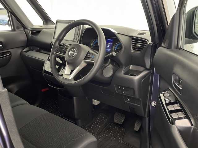 日産 ルークス HWS X プロパイロットED 宮崎県 2023(令5)年 0.3万km パープルⅡ 禁煙車/エマージェンシーブレーキ/純正9型ナビTV/（HDMI/Bluetooth/FMAM/フルセグTV)/純正ドライブレコーダー（フロント/車内）/純正LEDオートライト/純正LEDフォグ/純正14インチアルミ/純正フロアマット/ハンズフリー両側電動スライドドア/プロパイロット/アラウンドビューモニター/クリアランスソナー/電子パーキング/オートホールド/デジタルインナーミラー/ウインカードアミラー/オートエアコン/ルーフサーキュレーター（プラズマクラスター）/インテリジェントキー/プッシュエンジンスタート/新車時保証書/取扱い説明書