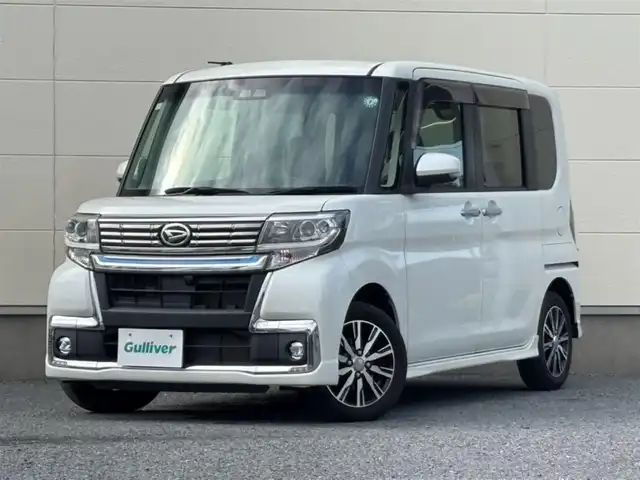 ダイハツ タント カスタム X トップED SA Ⅲ 茨城県 2019(平31)年 4.6万km パールホワイトⅢ 純正ナビ/全方位カメラ/純正ドライブレコーダー/フルセグ/両側パワースライドドア/純正ETC/純正アルミホイール/LEDヘッドライト/シートヒーター/Bluetooth/純正フロアマット/コーナーセンサー/衝突被害軽減システム/LEDヘッドライト/スマートキー/パワステ/オートエアコン/ABS/ダブルエアバック