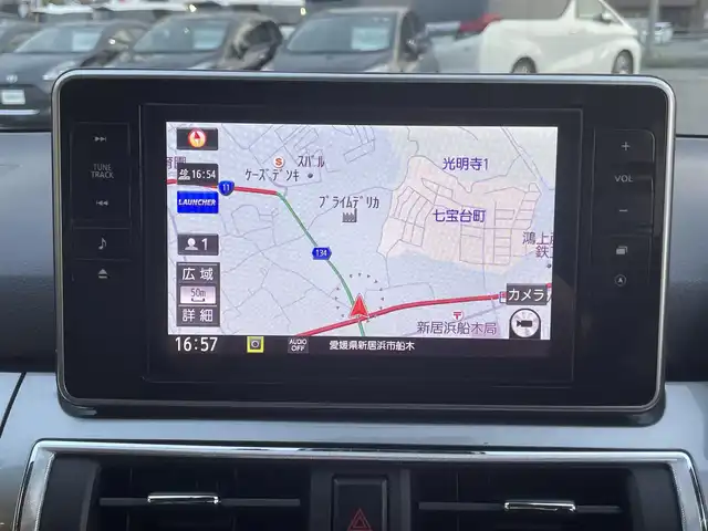 ダイハツ キャスト スタイル G リミテッド SAⅢ 愛媛県 2018(平30)年 2.2万km ファイアークォーツレッドM 純正8インチナビ【NSZN-X71D】/　CD/DVD/Bluetooth/HDMI/フルセグTV/全周囲/バックカメラ/ナビ連動型ドライブレコーダー/衝突被害軽減ブレーキ/車線逸脱警報/バックソナー/プッシュスタート/ETC/前席シートヒーター/オートライト/LEDヘッドライト/フロントフォグ/社外15インチAW/フロアマット/ドアバイザー/ステアリングスイッチ/スペアキー×1
