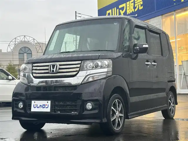 ホンダ Ｎ ＢＯＸ ＋ カスタム G 道北・旭川 2012(平24)年 4.6万km プレミアムゴールドパープルパール (株)IDOMが運営する【じしゃロン旭川店】の自社ローン専用車両になります。こちらは現金またはオートローンご利用時の価格です。自社ローンご希望の方は別途その旨お申付け下さい/　/・純正オーディオ(CD)/・両側スライドドア/・横滑り防止装置/・アイドリングストップ/・電動格納ウィンカーミラー/・ミラーヒーター/・オートライト/・現車装着 社外AW155/65R14/・プッシュスタート/・スマートキー/・フォグランプ/・取扱説明書
