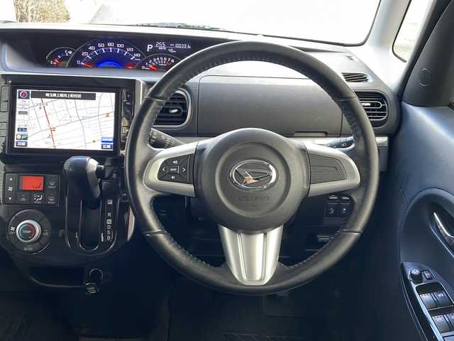 ダイハツ タント カスタム RS トップED SA 埼玉県 2014(平26)年 10.1万km パールホワイトⅢ メモリナビ/DVDナビ/バックカメラ/フルセグテレビ/プッシュスタート/両側パワースライドドア/ETC/アイドリングストップ/ターボ車/純正アルミ15インチ/ドライブレコーダー/パワーウインドウ/オートライト/本革巻きステアリング/オートエアコン/エアバック