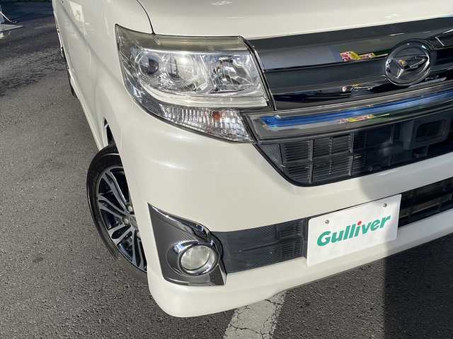 ダイハツ タント カスタム RS トップED SA 埼玉県 2014(平26)年 10.1万km パールホワイトⅢ メモリナビ/DVDナビ/バックカメラ/フルセグテレビ/プッシュスタート/両側パワースライドドア/ETC/アイドリングストップ/ターボ車/純正アルミ15インチ/ドライブレコーダー/パワーウインドウ/オートライト/本革巻きステアリング/オートエアコン/エアバック