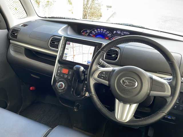 ダイハツ タント カスタム RS トップED SA 埼玉県 2014(平26)年 10.1万km パールホワイトⅢ メモリナビ/DVDナビ/バックカメラ/フルセグテレビ/プッシュスタート/両側パワースライドドア/ETC/アイドリングストップ/ターボ車/純正アルミ15インチ/ドライブレコーダー/パワーウインドウ/オートライト/本革巻きステアリング/オートエアコン/エアバック