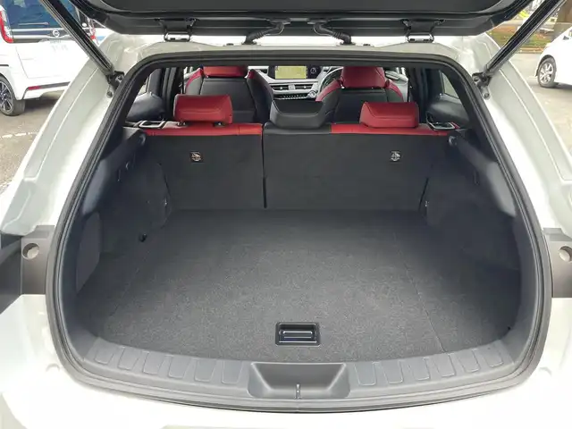 レクサス ＵＸ 250h Fスポーツ 神奈川県 2019(令1)年 1.9万km ホワイトノーヴァガラスフレーク TRDフルエアロ/TRDエアロフェンダー/TRDスポーツマフラー/サンルーフ/セーフティシステムプラス(予防安全パッケージ)/パーキングサポートブレーキ/ブラインドスポットモニター/ハンズフリーパワーバックドア/Ltexスポーツシート(レッド合皮)/シートヒーター(前席)/10.3インチナビ/CD/DVD/Bluetooth/地デジ/バックカメラ/スマートキー(スペアキー、カードキーあり)