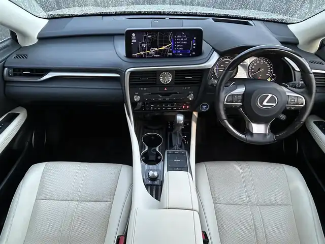 レクサス ＲＸ 450h バージョンL 茨城県 2022(令4)年 3.8万km ソニックチタニウム 保証書/取扱説明書/純正メーカーオプションナビ/サンルーフ/パノラマビューモニター/前後ドライブレコーダー（SD無）/前後コーナーセンサー/ビルトインETC2.0/三眼LEDヘッドライト/電動リヤゲート/フルセグテレビ/追従型クルーズコントロール/全席パワーシート/ヘッドアップディスプレイ