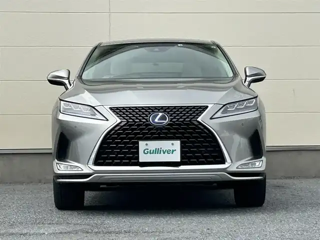 レクサス ＲＸ 450h バージョンL 茨城県 2022(令4)年 3.8万km ソニックチタニウム 保証書/取扱説明書/純正メーカーオプションナビ/サンルーフ/パノラマビューモニター/前後ドライブレコーダー（SD無）/前後コーナーセンサー/ビルトインETC2.0/三眼LEDヘッドライト/電動リヤゲート/フルセグテレビ/追従型クルーズコントロール/全席パワーシート/ヘッドアップディスプレイ