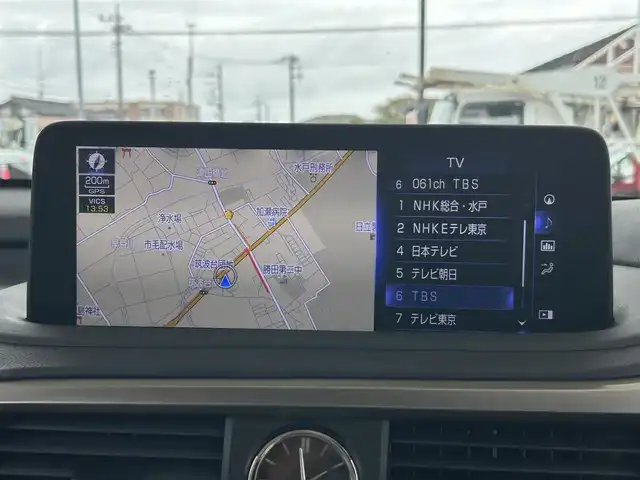 レクサス ＲＸ 450h バージョンL 茨城県 2022(令4)年 3.8万km ソニックチタニウム 保証書/取扱説明書/純正メーカーオプションナビ/サンルーフ/パノラマビューモニター/前後ドライブレコーダー（SD無）/前後コーナーセンサー/ビルトインETC2.0/三眼LEDヘッドライト/電動リヤゲート/フルセグテレビ/追従型クルーズコントロール/全席パワーシート/ヘッドアップディスプレイ