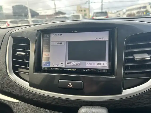 スズキ ワゴンＲ スティングレー X 山形県 2014(平26)年 5.5万km クリスタルホワイトP ４WD/衝突被害軽減/SDナビ/　　【CD　フルセグ　USB　】/HIDオートライト/シートヒーター/純正14インチアルミホイール/アイドリングストップ/フロアマット/電動格納ミラー/ステアリングスイッチ/スマートキー