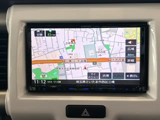 スズキ ハスラー G 埼玉県 2017(平29)年 3万km サマーブルーM デュアルカメラブレーキサポート/メモリーナビ/　　CD/DVD/フルセグ/バックカメラ/シートヒーター/ETC/スマートキー×2/禁煙車