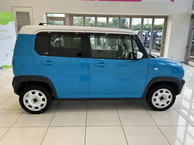 スズキ ハスラー G 埼玉県 2017(平29)年 3万km サマーブルーM デュアルカメラブレーキサポート/メモリーナビ/　　CD/DVD/フルセグ/バックカメラ/シートヒーター/ETC/スマートキー×2/禁煙車