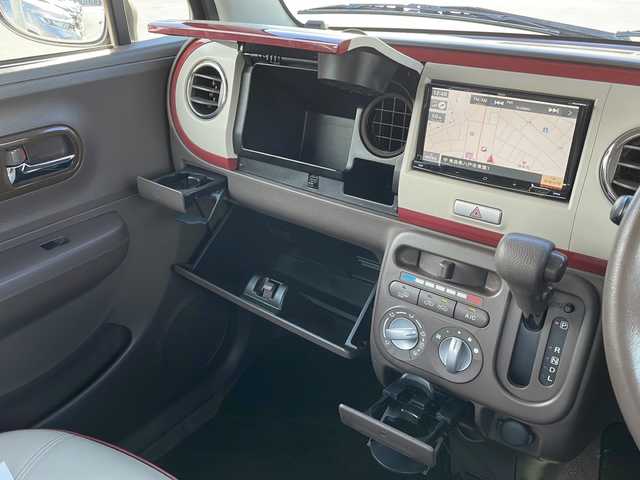 スズキ ラパン ショコラ G 青森県 2013(平25)年 9.2万km アーバンブラウンパールメタリック 4WD/社外SDナビ/Bluetooth・CD・DVD・USB/運転席シートヒーター/合皮専用シート/ベンチシート/オートライト/スマートキー/プッシュスタート/アイドリングストップ車