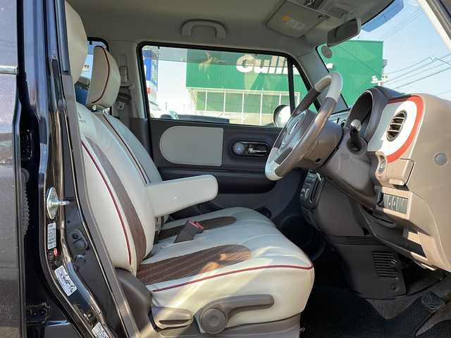 スズキ ラパン ショコラ G 青森県 2013(平25)年 9.2万km アーバンブラウンパールメタリック 4WD/社外SDナビ/Bluetooth・CD・DVD・USB/運転席シートヒーター/合皮専用シート/ベンチシート/オートライト/スマートキー/プッシュスタート/アイドリングストップ車