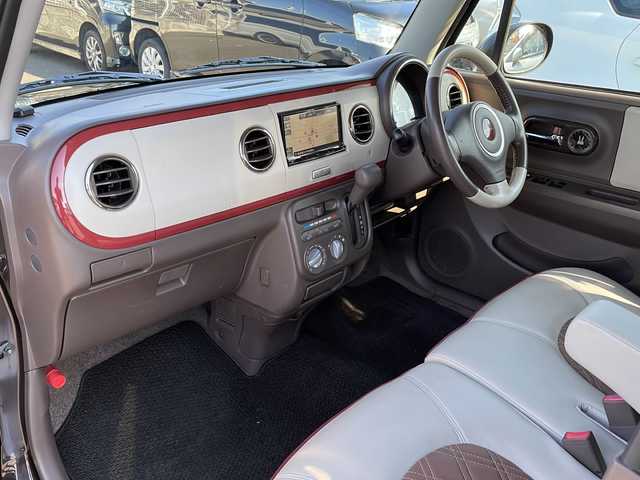 スズキ ラパン ショコラ G 青森県 2013(平25)年 9.2万km アーバンブラウンパールメタリック 4WD/社外SDナビ/Bluetooth・CD・DVD・USB/運転席シートヒーター/合皮専用シート/ベンチシート/オートライト/スマートキー/プッシュスタート/アイドリングストップ車