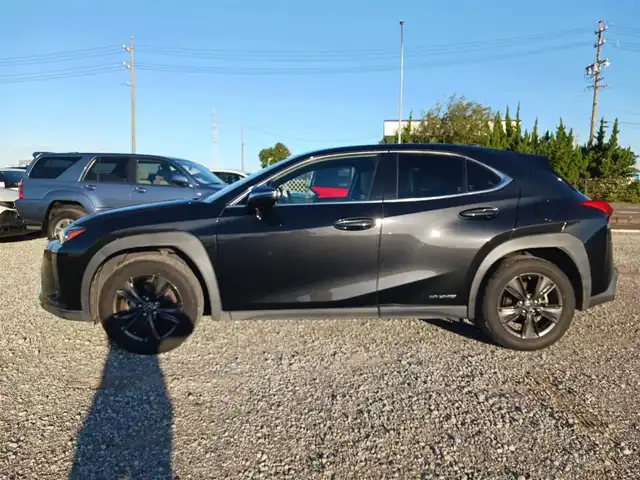 レクサス ＵＸ 250h ブラウンエディション 富山県 2020(令2)年 4.6万km グラファイトブラックガラスフレーク 純正10.3型ナビ/フルセグTV/ハンズフリーパワーバックドア/パノラミックビューモニター/ビルトインETC2.0/ドライブレコーダー/レーダークルーズコントロール/クリアランスソナー/セーフティシステムプラス/・プリクラッシュセーフティ/・レーントレーシングアシスト/・オートマチックハイビーム/・先行車発進告知機能/・ロードサインアシスト/ブラインドスポットモニター/パーキングサポートブレーキ/LEDヘッドランプ/革巻きステアリング/ステアリングヒーター/ブラウン合皮シート/前席パワーシート/シートヒーター/純正17インチアルミホイール/スマートエントリー/スタートシステム/禁煙車