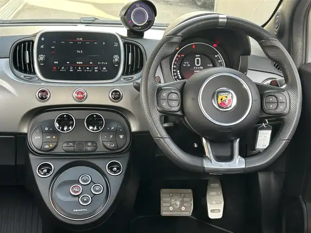 アバルト ５９５ ツーリズモ 茨城県 2019(平31)年 6.6万km グレー 前後ドラレコ/U-Connectディスプレイオーディオ/アップルカープレイ/ETC/Rコーナーセンサー/パドルシフト/ブラックレザーシート/１７インチアルミホイール/キセノンヘッドライト