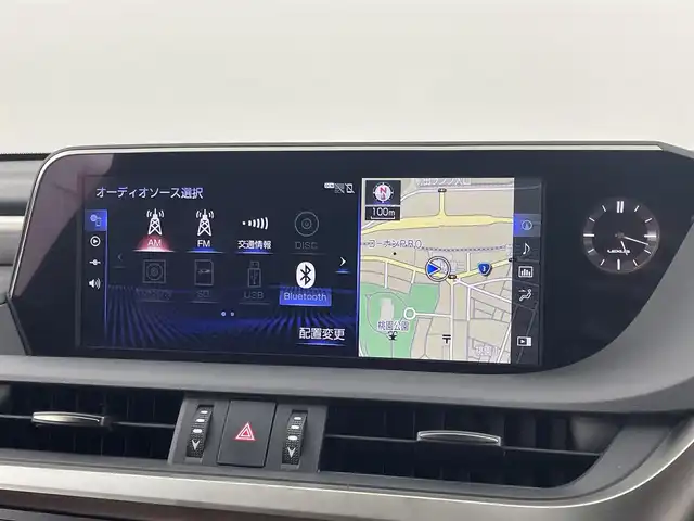 レクサス ＥＳ 300h Fスポーツ 福岡県 2019(令1)年 3.9万km ホワイトノーヴァガラスフレーク ワンオーナー　/サンルーフ　/純正１２．３型ハイブリッドナビ　/プレミアムサウンド　/ドラレコ　/ＥＴＣ２．０　/Ｂカメラ　/コーナーセンサー　/ＰＣＳ　/ＬＴＡ　/ＢＳＭ　/ＰＫＳＢ　/シートベンチレーション　/３眼ＬＥＤ