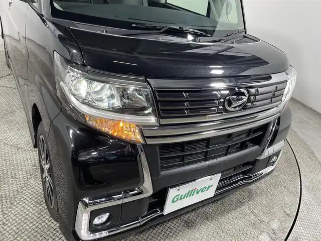 ダイハツ タント カスタム X トップED SA Ⅲ 大阪府 2018(平30)年 1.6万km ブラックマイカメタリック 純正ナビ(フルセグ/DVD再生/Bluetooth) バックカメラ ETC 衝突軽減 ハーフレザー シートヒーター アイドリングストップ スマートキー プッシュスタート オートライト 前後ドラレコ