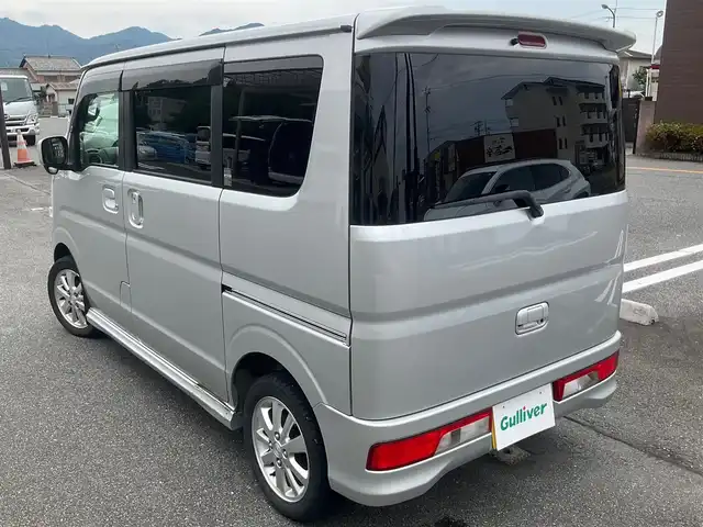 マツダ スクラム ワゴン PZターボ 滋賀県 2015(平27)年 5.6万km シルキーシルバーメタリック 直列3気筒DOHC12バルブICターボ/衝突被害軽減システム /(デュアルカメラブレーキサポート)/車検令和8年6月まで/純正14インチアルミホイール/純正キセノンヘッドライト/・フォグランプ/片側パワースライドドア/純正ナビゲーション/・フルセグTV/・CD/DVD/・Bluetooth/バックカメラ/ステアリングスイッチ/スペアキー/取扱説明書/保証書