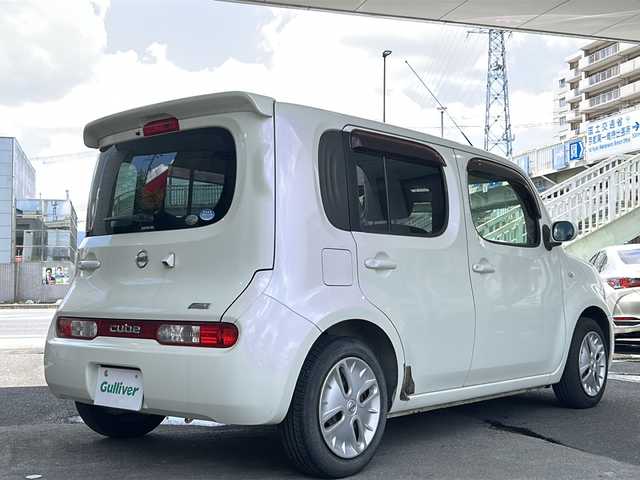 日産 キューブ 15X 京都府 2010(平22)年 4.6万km ホワイトパール ワンオーナー車/純正ナビ(MP310-W)/ワンセグTV/Bluetooth Audio/CD/DVD/バックカメラ/ETC/電格ミラー/純正ドアバイザー/純正フロアマット/保証書/取扱説明書/スペアキー