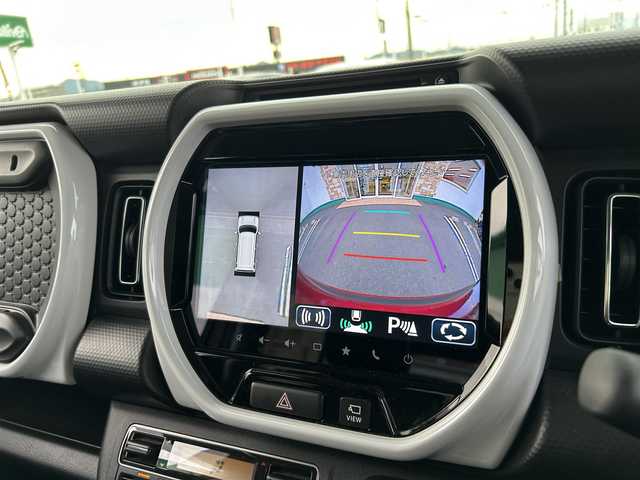スズキ ハスラー HYBRID X 徳島県 2020(令2)年 0.6万km フェニックスレッドパール/ガンメタリック2トーンルーフ メーカー9インチナビ/　AM/FM/BT/フルセグ/USB/iPod/DISC/カープレイ/ドライブレコーダー　ZDR016/バックカメラ/全方位カメラ/ETC/コーナーセンサー/全方向モニター/クリアランスソナー/純正ドアバイザー/シートヒーター/スペアキー/アイドリングストップ/純正フロアマット