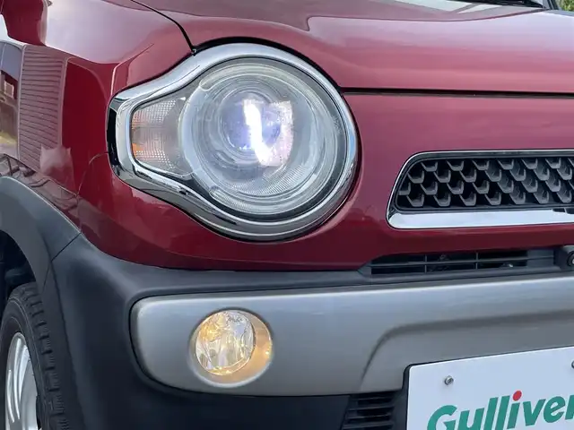 スズキ ハスラー X 茨城県 2018(平30)年 4.7万km フェニックスレッドパール/ブルーイッシュブラックパール 純正ナビ（DISC/SD/iPod/TV/USB/FM/AM/Bluetooth接続）/アイドリングストップ/ETC/全方位カメラ/純正フロアマット/シートヒーター/社外15インチアルミ/サマータイヤ付/ステアリングリモコン/グリップコントロール/ダウンヒルアシスト/ドアバイザー/横滑り防止装置/LEDヘッドライト/レーンキープアシスト/オートライト