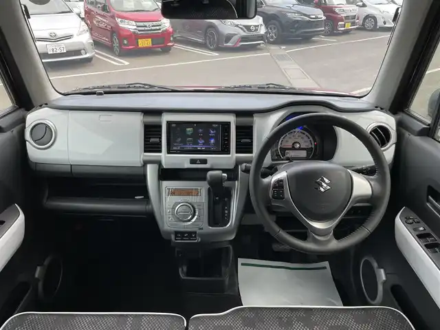 スズキ ハスラー X 茨城県 2018(平30)年 4.7万km フェニックスレッドパール/ブルーイッシュブラックパール 純正ナビ（DISC/SD/iPod/TV/USB/FM/AM/Bluetooth接続）/アイドリングストップ/ETC/全方位カメラ/純正フロアマット/シートヒーター/社外15インチアルミ/サマータイヤ付/ステアリングリモコン/グリップコントロール/ダウンヒルアシスト/ドアバイザー/横滑り防止装置/LEDヘッドライト/レーンキープアシスト/オートライト