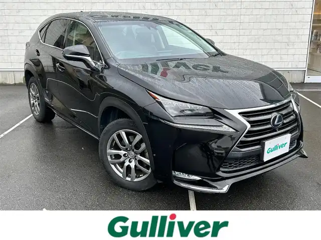 レクサス ＮＸ 300h バージョンL 静岡県 2015(平27)年 8.3万km スターライトブラックガラスフレーク 純正ナビ　/・フルセグＴＶ　/・Ｂｌｕｅｔｏｏｔｈ接続　/・ＤＶＤ再生　/追従クルコン/電動パーキングブレーキ/オートブレーキホールド/全方位カメラ　/ＢＳＭ　/ＡＣ１００Ｖ電源　/プッシュスタート　/スマートキー　/スペアキー　/前席シートＨ・エアシート　/ステアリングヒーター/パワーバックドア/電動チルト＆テレスコピック/全席パワーシート/D席シートメモリー
