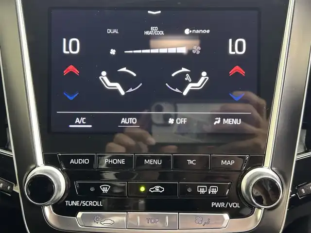 トヨタ クラウン ハイブリッド S Cパッケージ Four 道央・札幌 2019(令1)年 3.9万km ホワイトパールクリスタルシャイン ・4WD/・ワンオーナー/・純正メモリーナビ/　CD/DVD/SD/Bt/USB/AUX/Miracast/フルセグ/・パノラミックビューカメラ/・HUD/・レーダークルーズコントロール/・LTA/・PCS/・BSM/・RCTA/・RSA/・LEDヘッドライト/・オートハイビーム/・シートヒーター（D/N）/・パワーシート（D/N）/・ステアリングヒーター/・オートブレーキホールド/・ビルトインETC/・スマートキー/・プッシュスタート/・保証書、取説（有）/・スペアキーｘ１