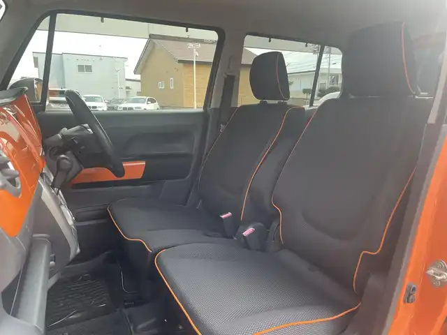 マツダ フレア クロスオーバー XS 道東・釧路十勝 2015(平27)年 6.4万km パッションオレンジ ホワイト2トーン ４WD/社外ナビ/バックカメラあり/BT・DVD・CD/ETC/スペアキーあり/運転席シートヒーター/デュアルセンサーブレーキサポート/レーンキープアシスト/ヒルティセントアシストコントロール/冬タイヤ積み込み/純正フロアマット/純正15インチスチールホイル/社外エンジンスターター/社外ドライヴレコーダー