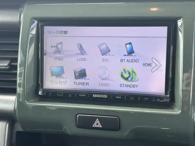 スズキ ハスラー Jスタイル 宮崎県 2015(平27)年 10.9万km クールカーキパールメタリック/ホワイト2トーンルーフ /ナビ(MDV-D402BT)//ワンセグ/CD/DVD/Bluetooth//前席シートヒーター//オートライト//純正フロアマット//ドアバイザー//取説/保証書