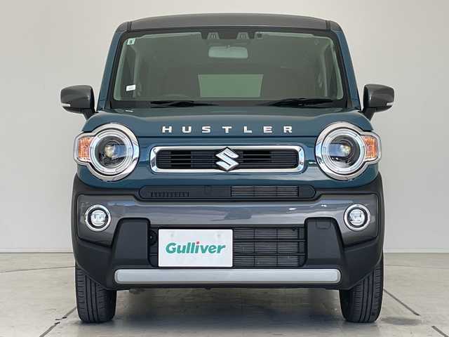 スズキ ハスラー HYBRID X 愛知県 2024(令6)年 1.1万km デニムブルー ガンメタリック 2トーン SDナビ/レーダークルーズコントロール/シートヒーター/バックカメラ/コーナーセンサー/４WD/LEDヘッドライト/衝突軽減システム/ETC/ステアリングスイッチ/スマートキー/プッシュスタート